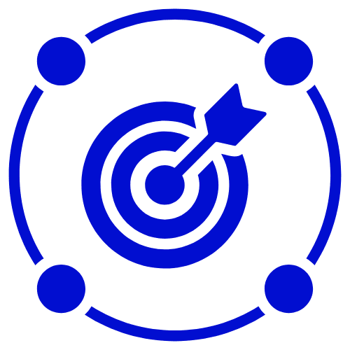 Target and arrow icon representing marketing goals