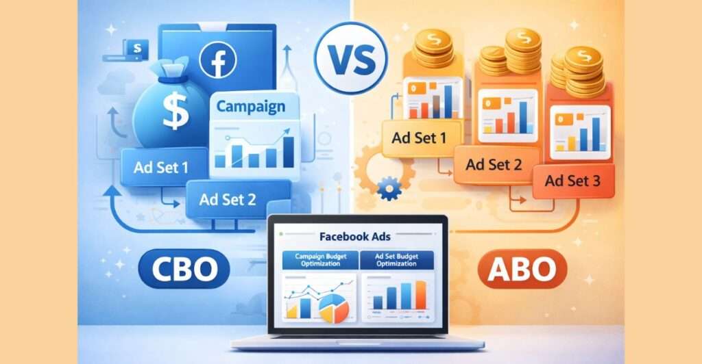 Facebook versus Google ad campaign comparison graphic